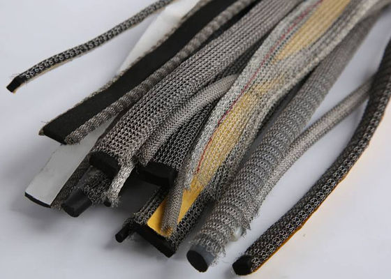 Foam Or Elastomer Core Knitted Wire Mesh Gasket For Magnetron Seals